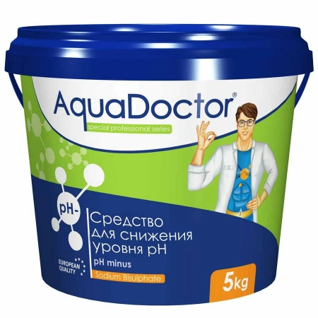 Средство для понижения уровня рН AquaDoctor pH Minus, 5 кг, AD-PH-minus-5